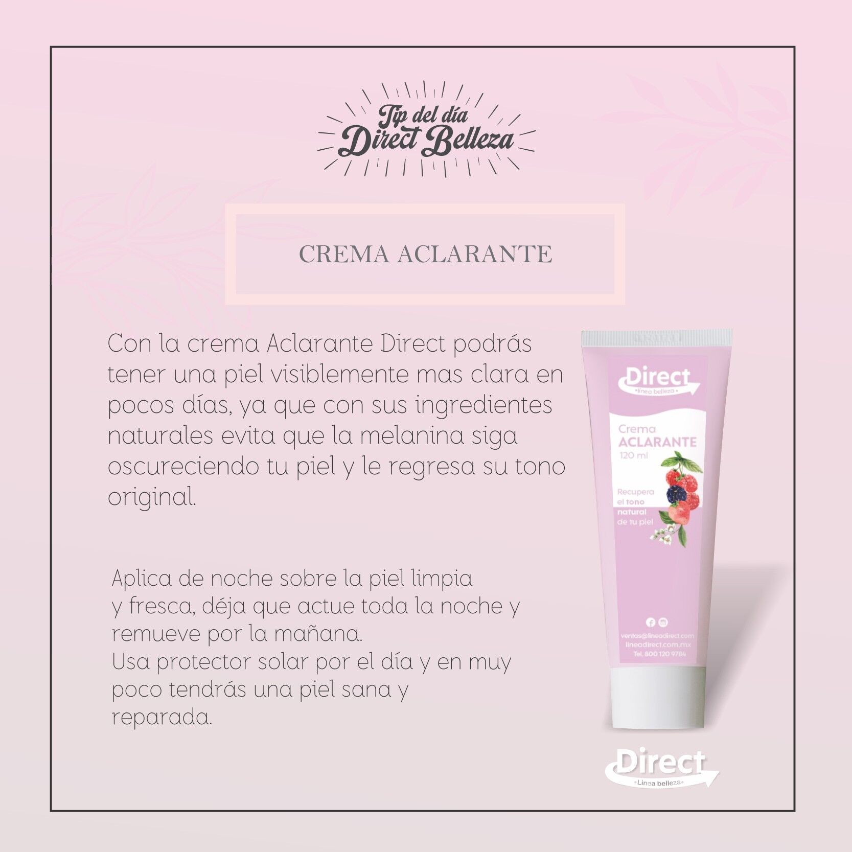 PUBLICIDAD ACLARANTE chica