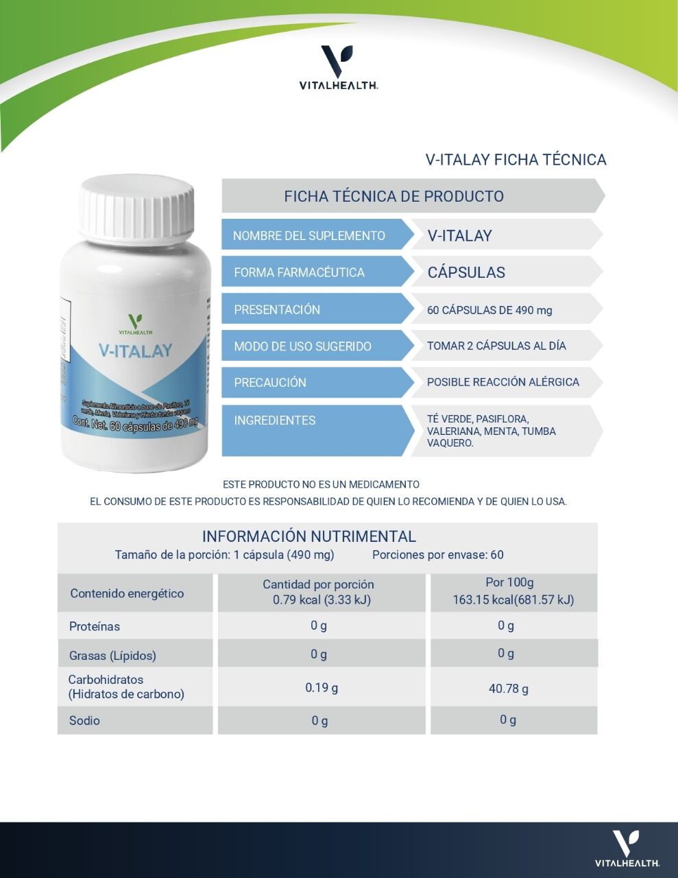 VITALAY FICHA TECNICA