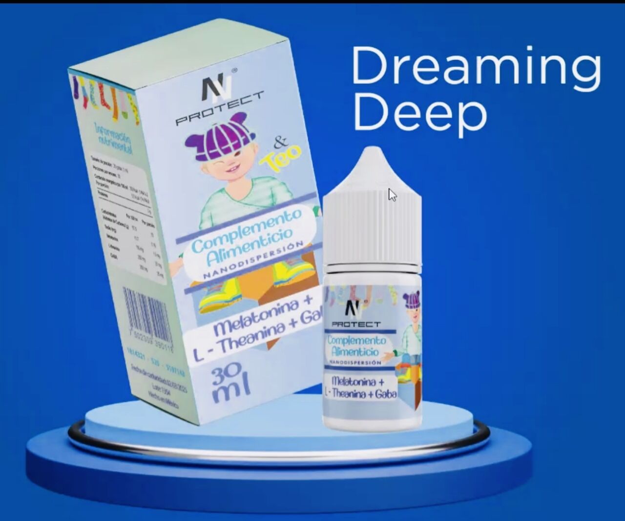 Dreaming deep Teo versión infantil ltamente biodisponible en sangre
