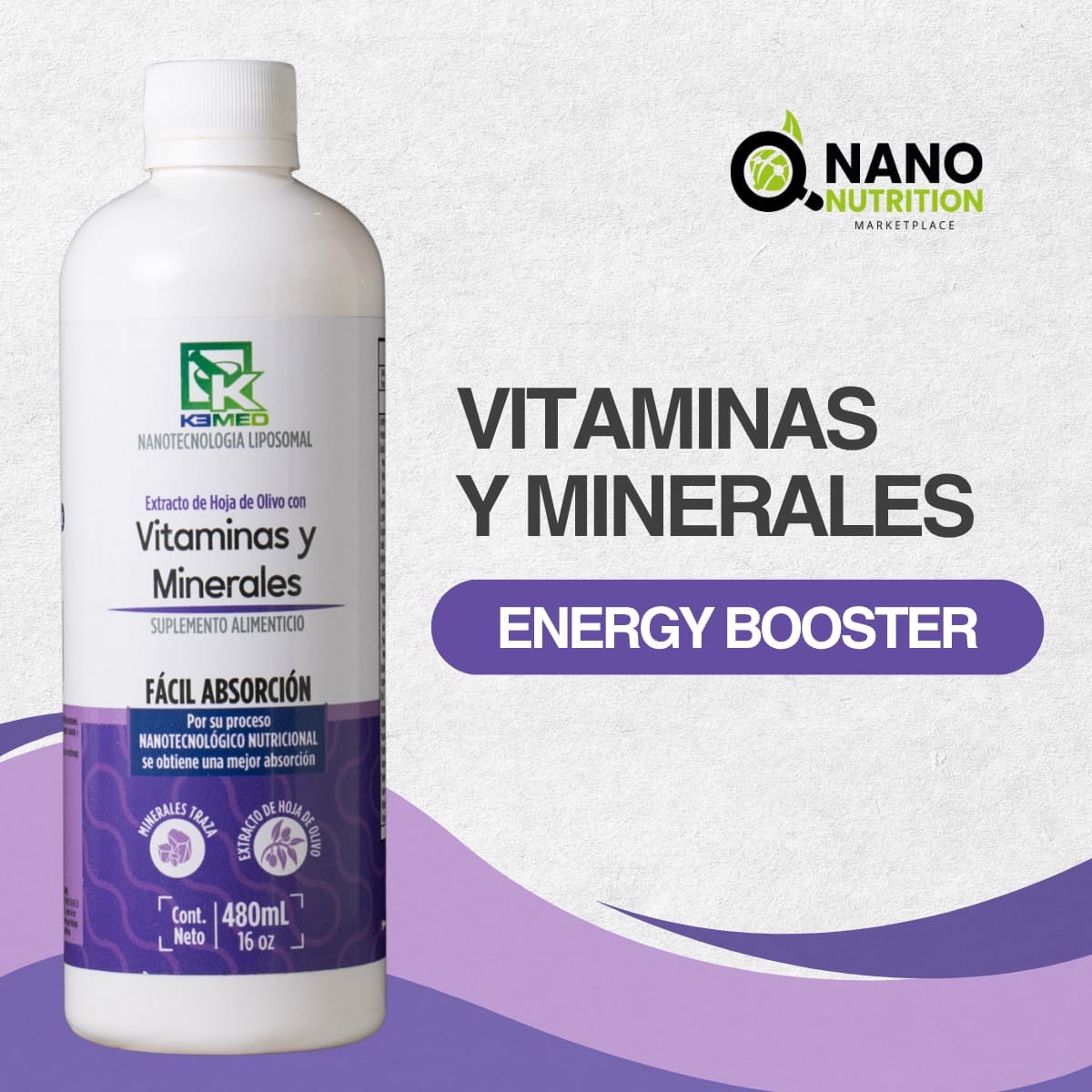 Suplemento de vitaminas y minerales de Kemed
